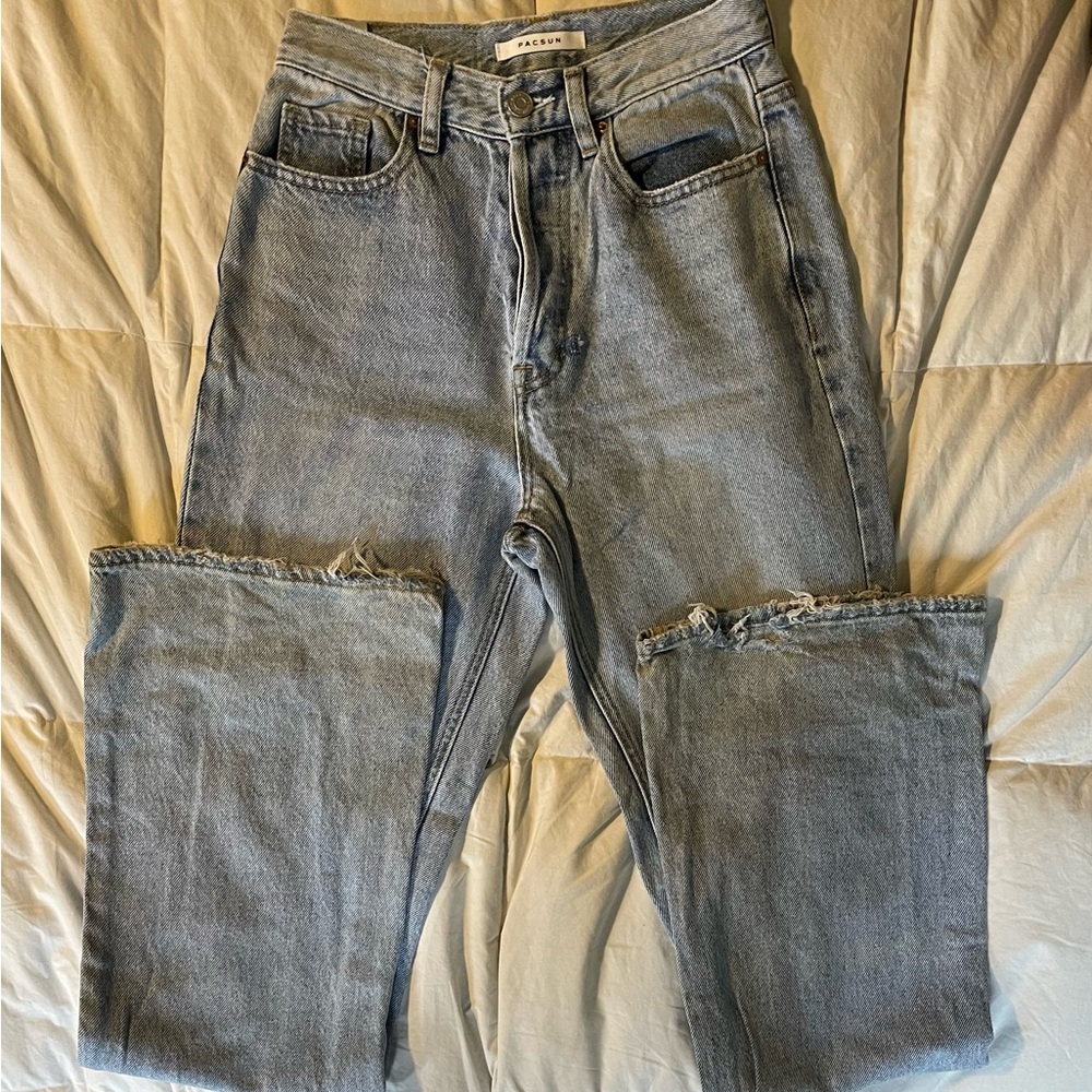 PacSun Faded Denim High Rise Bootcut Jeans